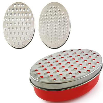 China 2 Viable Streams In 1 Vegetable Chopper Grinder Box Grater Lemon Zester Cheese Grater With Storage Container for sale