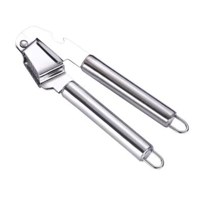 China China Wholesale Market Multi-Function Stainless Steel Kitchen Garlic Press Tools For Garlic Cutter With Bottle Opener for sale