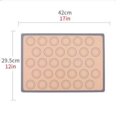 China Muti Color Disposable Whole Amazon Silicone High Quality Multisize Fiberglass Baking Mat Macaron Oven Mat Silicon Pastry Mat for sale