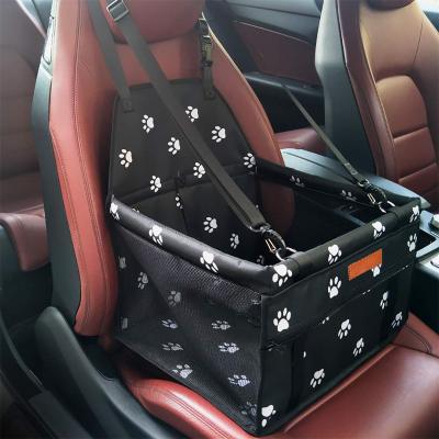 China Viable Seat Cover Gray Pet Travel Car Booster Black Dog Travel Car Seat Cover with Seat Belt for sale