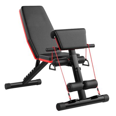 China OEM style unisex home fitness metal press bench gym equipment flat commercial black body metal steel construction package for sale