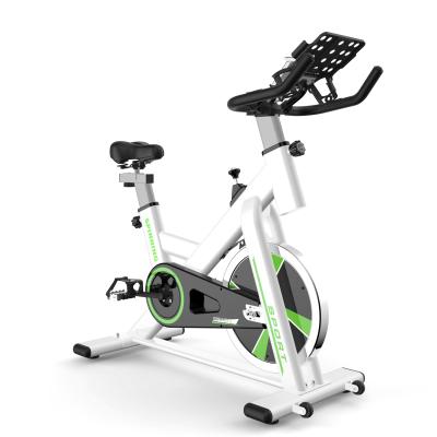 China Stainless Steel Universal Home Indoor Exercise Bike With Set Black Body Height Adjustment Fitness Spining Bikes for sale