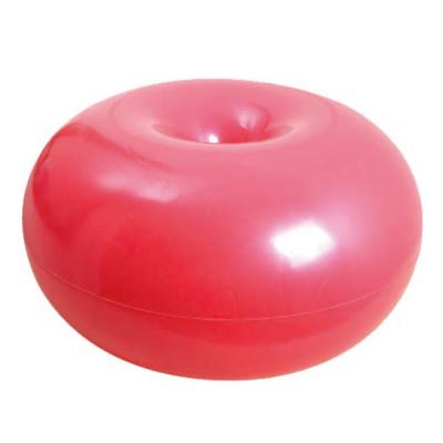 China Custom logo anti-burst nice size/thin size/plastic size and durable donut exercise ball gym yoga apple ball for sale