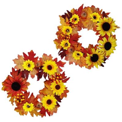 China Personalization Ornaments New Style Custom Holidays Halloween Garland Pumpkin Sunflower Decorative Garland for sale