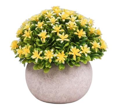 China Indoor Chirstmas Decor Plants Small Artificial Succulents in Gray Pots and Wall Floating Shelf for Home Decor for sale