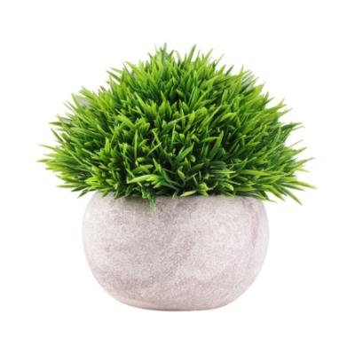 China Chirstmas Decor Mini Artificial Plants Flowers Set for Home Decorations Plastic Plants Topiary Shrubs with Gray Pot for sale