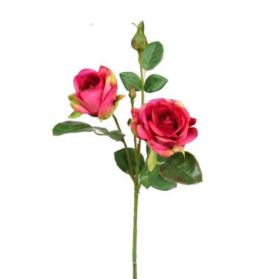 China Wholesale Minimalist Rose Wedding Flower Home Decoration Wedding Silk Flower Artificial Flower Rose for sale