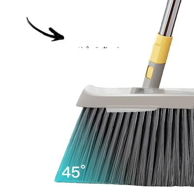 China Factory Direct Sales Economical 45 Degree Bevel Design Cleaning New Large Head Non-Bound Broom Set For Gym for sale