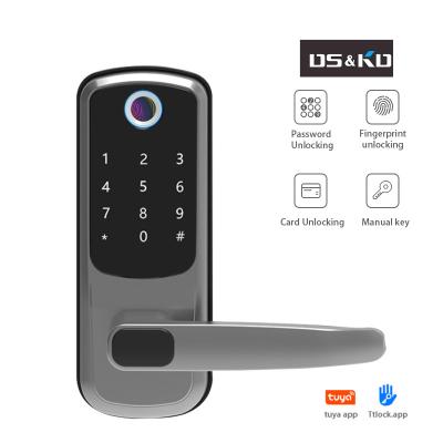 China digital remote control pintu desktop intelijen kunci tuya app home password autom kunci kabel for sale