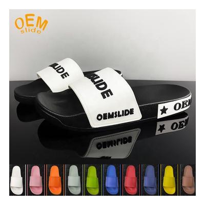 China CUSHIONING Summer Slide Slippers Custom 3D Print Slides Slipper Customized Sublimation Blank OEM Slides Slippers For Men for sale