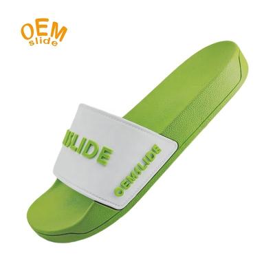 China CUSHIONING PVC rubber Slippernew 2022 design soles Eva Outsole Slipper Minimalist African slippers green color for sale