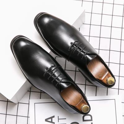 China Chaussures Homme Cuir Office Dress Anti-slippery Genuine Leather Pure Leather Shoe For Men's Career Leather Shoes 2022 for sale