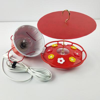 China Automatic Hanging Hummingbird Feeder With Lamp Outdoor Hummingbird Feeder Water Heated Hummingbird With Feeders for sale