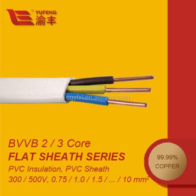 China Aerial flat electric cable 300/500V for sale