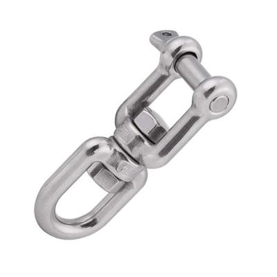 China Wide Jaw And Eye Marine Mooring Stainless Steel 316 Swivel Ring Hook for sale