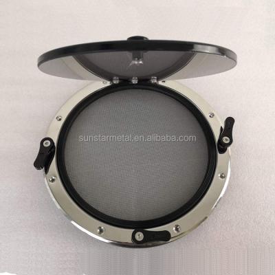 China Marine Outfitting 316L Stainless Steel Round Shape Opening Portlight Porthole Window Hatch for Marine Boat Yacht for sale