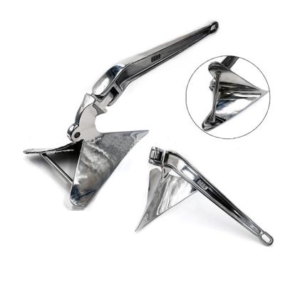 China Boat Boats 316 Investment Casting Hardware Stainless Steel Boat Accessories Pool Delta Boat DTX Marine Anchor for sale