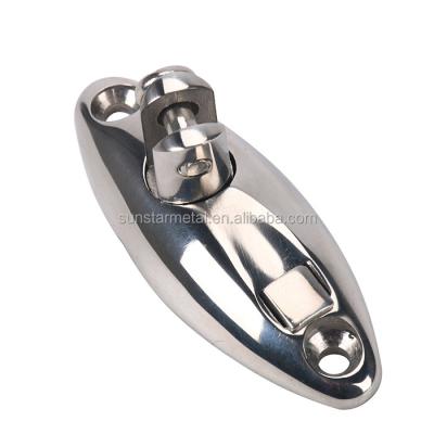 China /easy folding install stainless steel marine bimini hardware top deck hinge for boat for sale