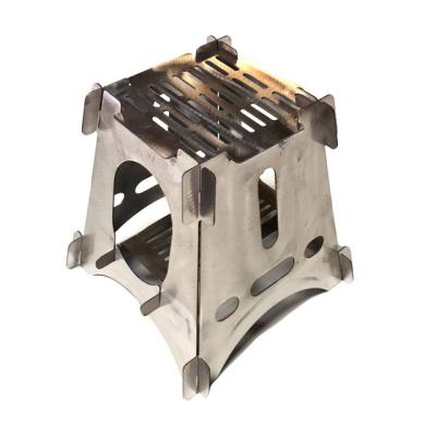 China Easily Collected 2019 Stainless Steel Plus-Fashionable Wooden Camping Stove Portable&Folding Light Weight for sale