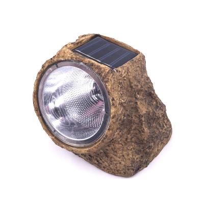 China Cheap Yard Garden Decoration LED Waterproof Lights Stone Rocky Solar Spot Light for sale