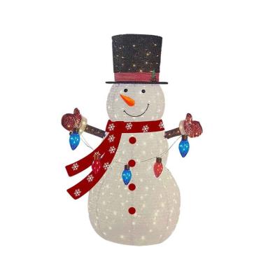 China Foldable Space Saving Lantern 7' 300-Light Auto Christmas Snowman Snowman Holiday Lighting Lamp. for sale