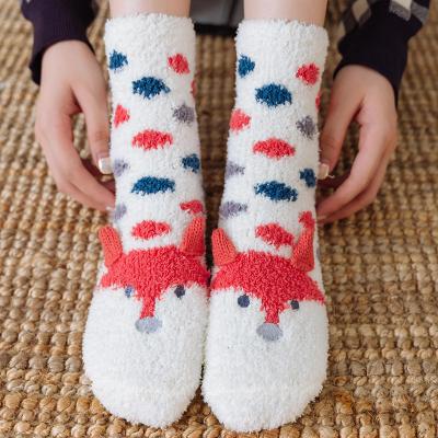 China 2022 New Designer Fleece Warmth Children Woman Winter Viable Cotton Men's Unisex Warm Funny Slipper Socks Manufacturer for sale