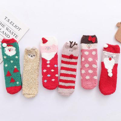 China 2022 New Christmas Fleece Christmas Kids Woman Winter Men Sustainable Cotton Mens Sports Womens Manufacturer Custom Socks Unisex for sale