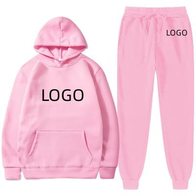 China Breathable Unisex Plus Size Women Fleece Hoodies Sweatsuit Sets Women for sale