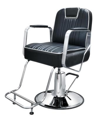 China Modern hot sale synthetic leather men's barber chair with footrest styling barber shop salon furniture for sale