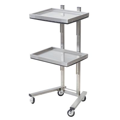 China Modern Adjustable Hair Salon Rolling Cart With Wheels For Barber Shop Beauty Salon Tray Trolley Hair Station Equipment Furniture for sale