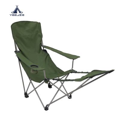 China Modern Yijie Outdoor Lightweight Mental Cheap Foldable Sun  Beach Chair best reclining camp chair with footrest for sale