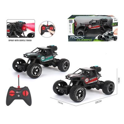 China Wholesale Follow Me Custom Climbing High Speed ​​Remote Control Toy Rc Car Off Road 4wd Off Road Car With Light Spray for sale