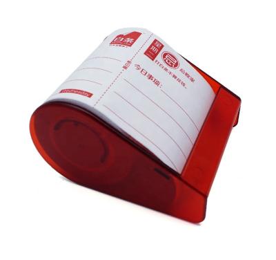 China Self Adhesive Red Dispenser Roll Up Sticky Notes for sale