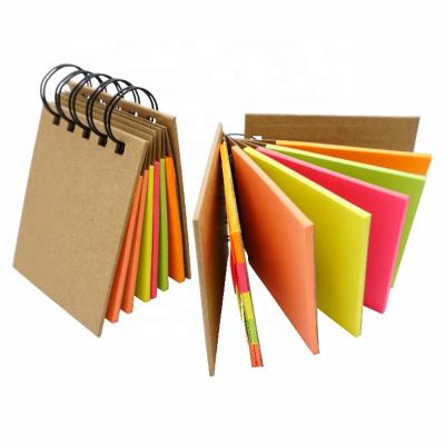 China 029 Square Notebook Self Adhesive Wrapping Paper with Matching Sticky Note and Spiral Wrap for sale