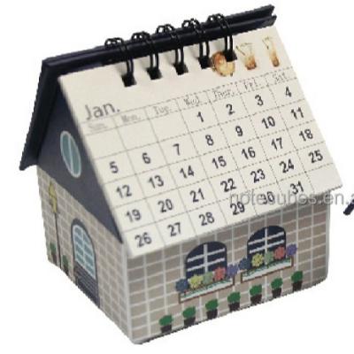 China House Shape Self Adhesive Calendar with Notepad for sale