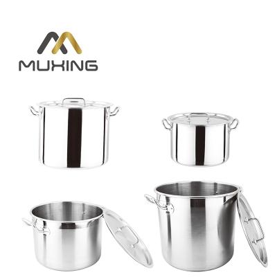 China Sustainable stainless steel cookware set, induction cooker, stock pot, potfrying soup pan for sale