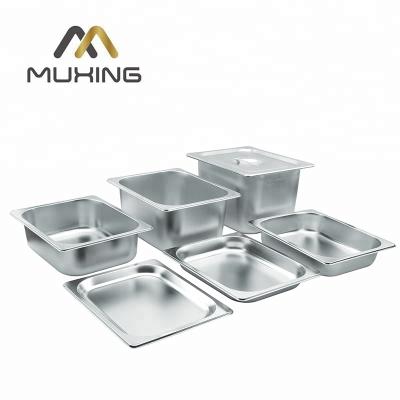 China 201 MX 023 stainless steel 1/2 gastronorm container GN food pan for sale