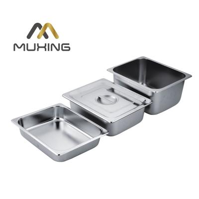 China Stainless Steel Gastronorm Container 2/1 GN Casserole Hotel Food Casserole MX-228 for sale