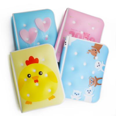 China Custom Waterproof Design A4 A5 School Notebook Sleeve Case Notebook Cover Design Logo Inflatable Soft TPU Decorative Books for sale