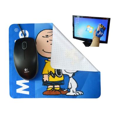 China Anti slip rubber backing; Factory Customized Promotional Gift Computer Gaming Mouse Pad Microfiber Silicon Dots Washable for sale