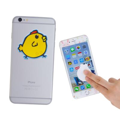 China Logo Pattern Sticky Cleaner Mobile Phone Reusable Washable Custom Screen Mobile Phone Screen Adhesive Microfiber Screen Remover for sale