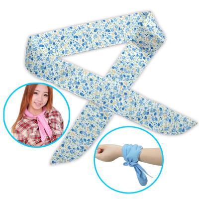 China Polyester+Cotton+Polymers Crystal Porcelain Gel Magic Cool Neck Scarf for sale