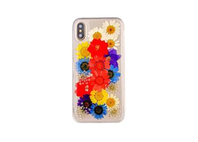 China Colorful Dust Proof Phone Case , IPhone X Soft Phone Cases Flowers Printing for sale