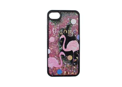 China Custom Cell Protective Phone Cases Romantic Couple Birds With Shimmering Powder for sale