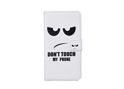 China Facial Expression Custom Made Cell Phone Cases Pu Material White Color for sale