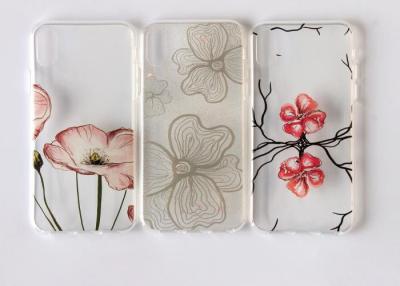 Cina Cassa uv del telefono di iPhone X di progettazione del fiore di stampa/copertura mobile esile pelle di Tpu in vendita