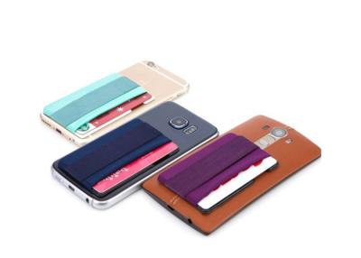 China Several Colors Cell Phone Wallet Case Lycra Credit Card Holder For All Smartphone for sale