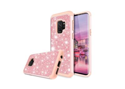 China De niet Kleverige Gevallen van de Samsung Galaxytelefoon Speciale Bling Bling Giltter met het Ontwerp van TPU/PC- Te koop