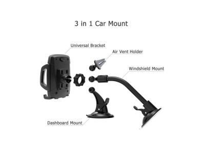 China 360 Degree Rotary Sucker Mobile Phone Holder / Car Phone Mount for sale