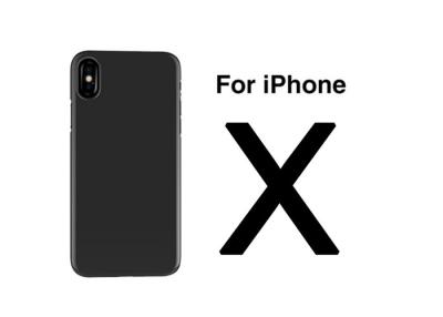 China Cool Black Color Hard PC iPhone X Phone Case Skid Resistance Mobile Phone Shell for sale